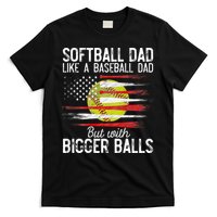 Softball Dad Like A Baseball Dad Definition T-Shirt