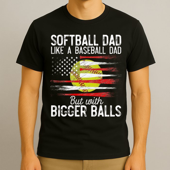 Softball Dad Like A Baseball Dad Definition T-Shirt