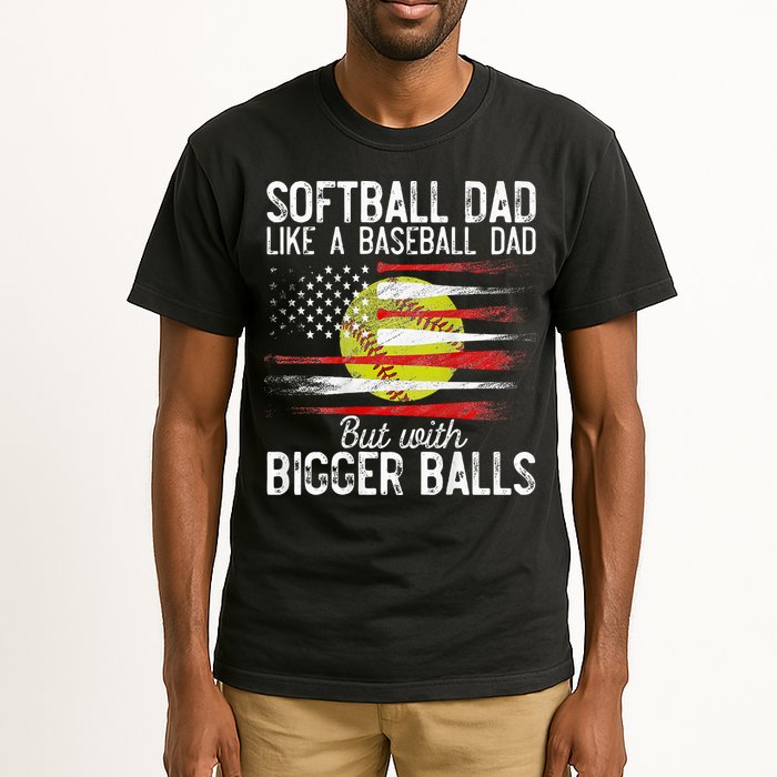 Softball Dad Like A Baseball Dad Definition Tall T-Shirt