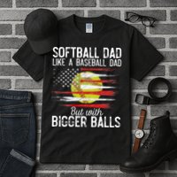 Softball Dad Like A Baseball Dad Definition Tall T-Shirt