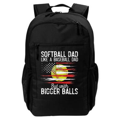 Softball Dad Like A Baseball Dad Definition Backpack