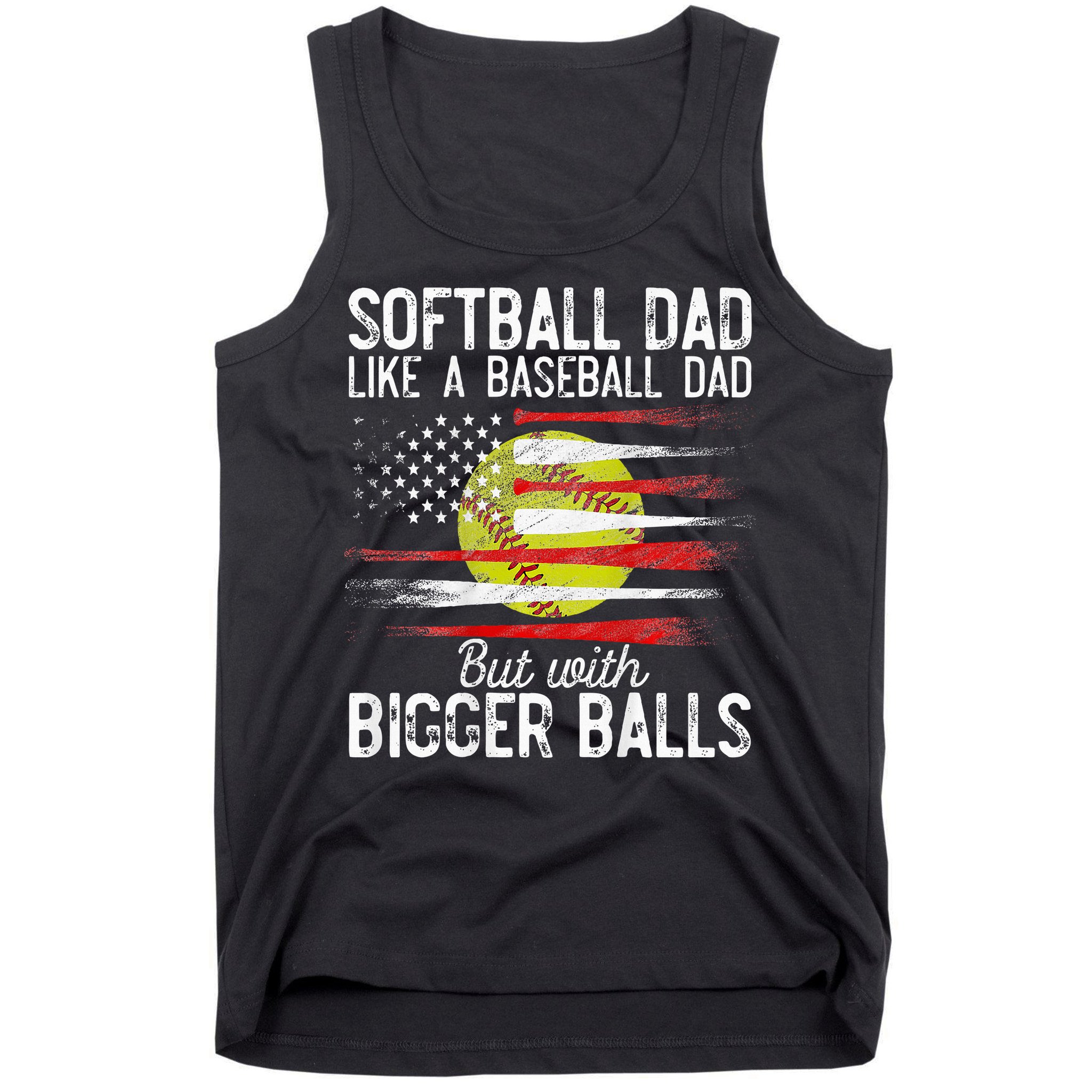 Softball Dad Like A Baseball Dad Definition Tank Top