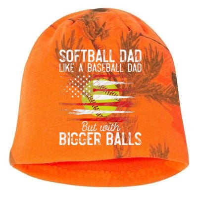 Softball Dad Like A Baseball Dad Definition Kati - Camo Knit Beanie