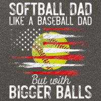 Softball Dad Like A Baseball Dad Definition Cotton Canvas Backpack