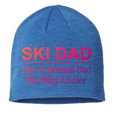 Ski Dad Like A Normal Dad But Way Cooler Gift Sustainable Beanie