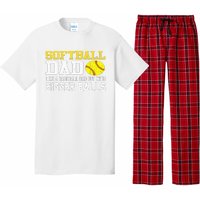 Softball Dad Like A Baseball But With Bigger Balls Father's Pajama Set