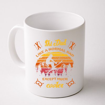 Ski Dad Like A Normal Dad Except Much Cooler Skier Gift Coffee Mug