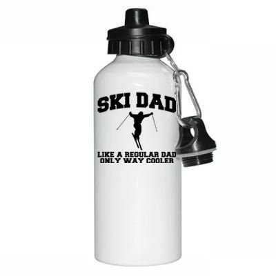 Ski Dad Like A Normal Dad Just Way Cooler Gift Aluminum Water Bottle 