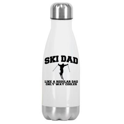 Ski Dad Like A Normal Dad Just Way Cooler Gift Stainless Steel Insulated Water Bottle