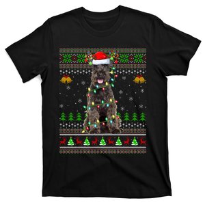 Schnauzer Dog Lover Xmas Santa Schnauzer Ugly Christmas Long Sleeve T-Shirt