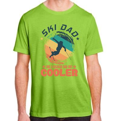 Ski Dad Like A Regular Dad But Cooler Skiing Great Gift Adult ChromaSoft Performance T-Shirt