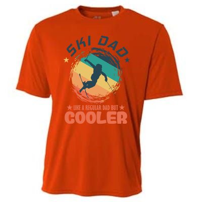 Ski Dad Like A Regular Dad But Cooler Skiing Great Gift Cooling Performance Crew T-Shirt