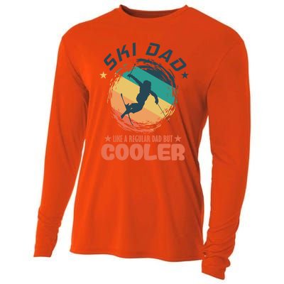 Ski Dad Like A Regular Dad But Cooler Skiing Great Gift Cooling Performance Long Sleeve Crew