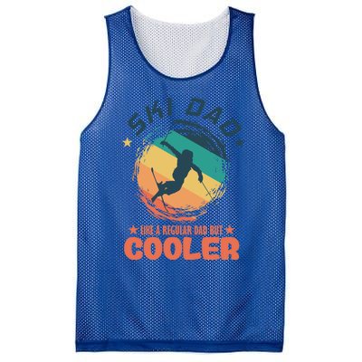 Ski Dad Like A Regular Dad But Cooler Skiing Great Gift Mesh Reversible Basketball Jersey Tank