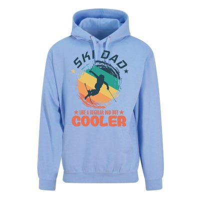 Ski Dad Like A Regular Dad But Cooler Skiing Great Gift Unisex Surf Hoodie