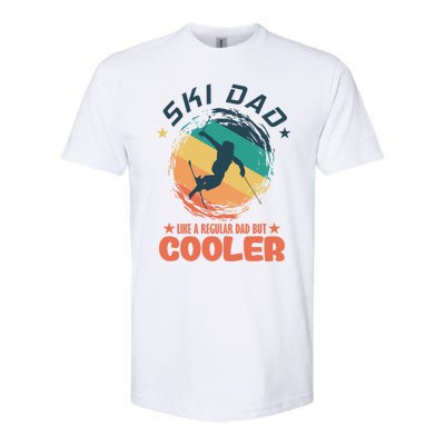 Ski Dad Like A Regular Dad But Cooler Skiing Great Gift Softstyle CVC T-Shirt