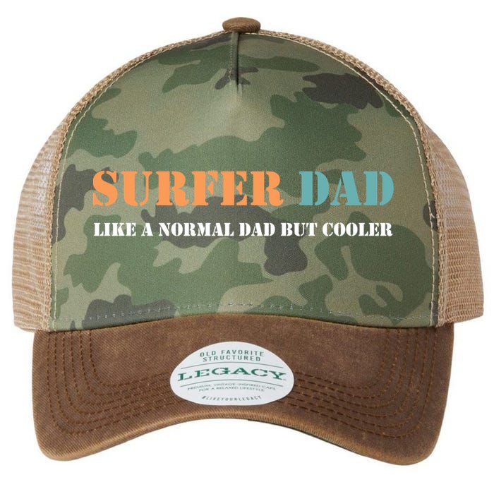 Surfer Dad Like A Normal Dad But Cooler Father Gift Surfing Gift Legacy Tie Dye Trucker Hat