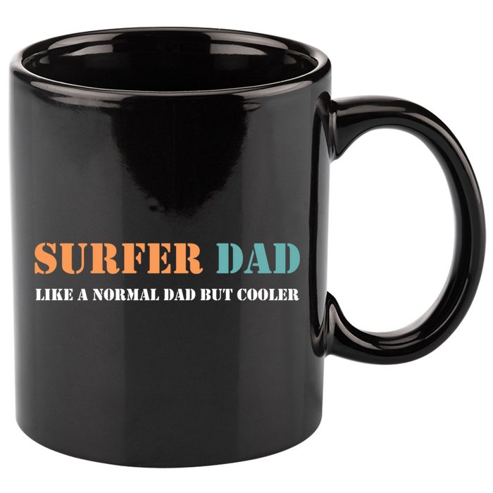 Surfer Dad Like A Normal Dad But Cooler Father Gift Surfing Gift 11oz C Handle Ceramic Mug