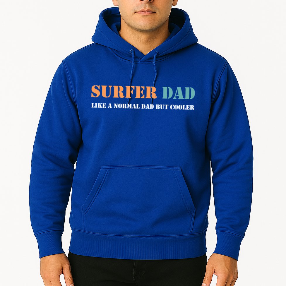 Surfer Dad Like A Normal Dad But Cooler Father Gift Surfing Gift Hoodie