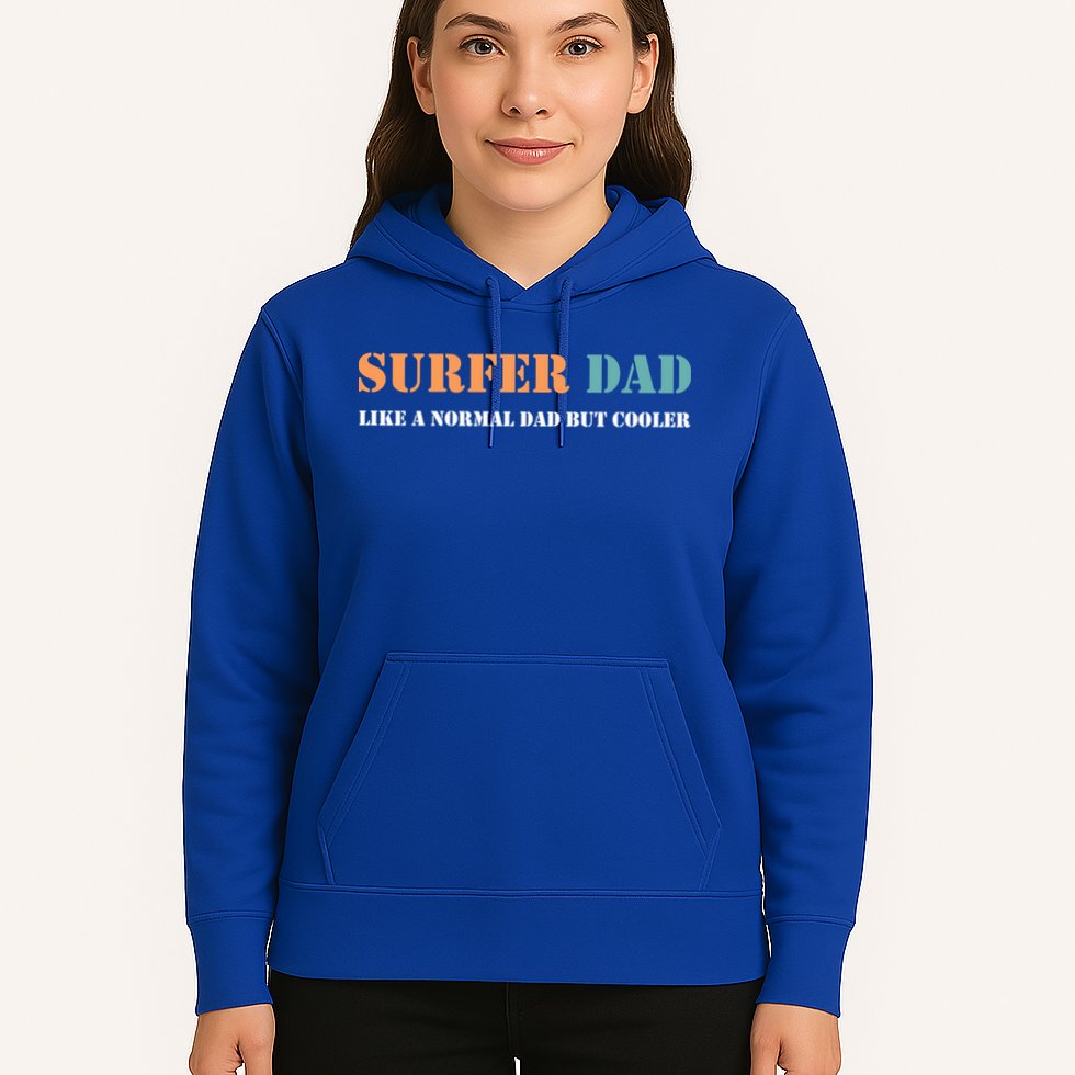 Surfer Dad Like A Normal Dad But Cooler Father Gift Surfing Gift Hoodie