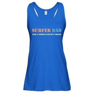 Surfer Dad Like A Normal Dad But Cooler Father Gift Surfing Gift Ladies Essential Flowy Tank