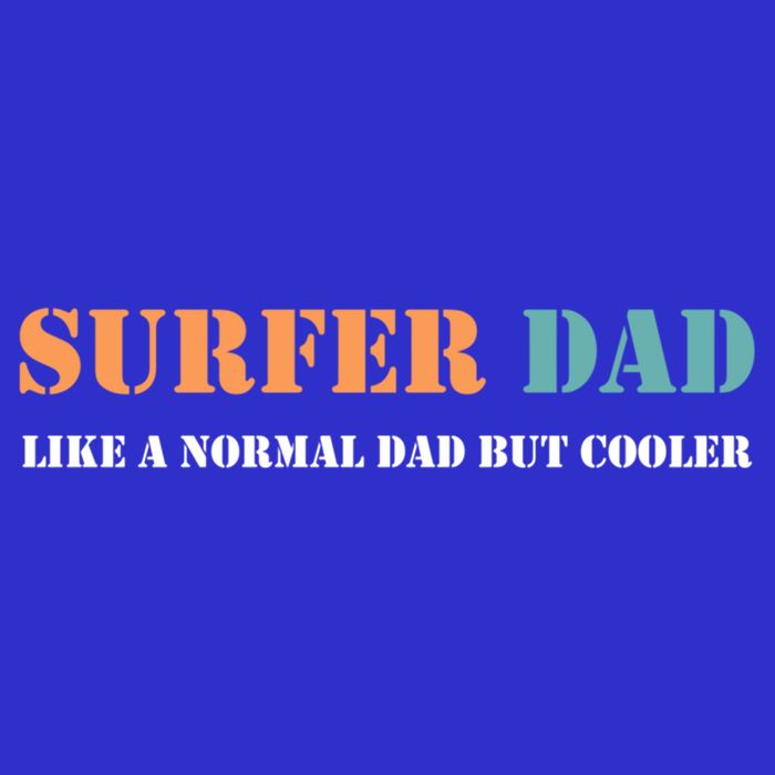 Surfer Dad Like A Normal Dad But Cooler Father Gift Surfing Gift 16 in Basic Backpack
