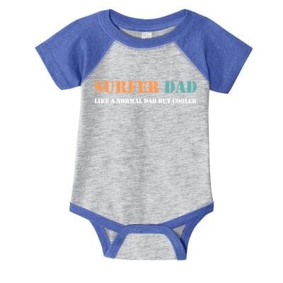 Surfer Dad Like A Normal Dad But Cooler Father Gift Surfing Gift Infant Baby Jersey Bodysuit
