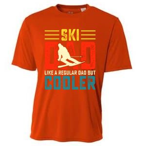 Ski Dad Like A Regular Dad But Cooler Funny Quote Gift Cooling Performance Crew T-Shirt