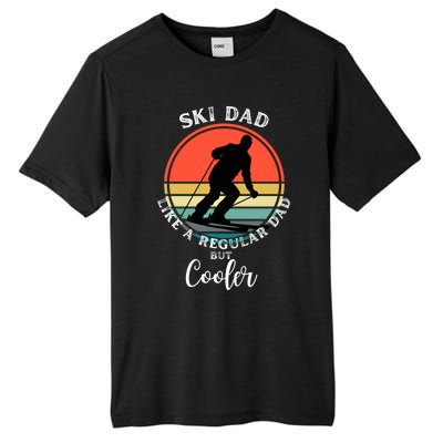 Ski Dad Like A Regular Dad But Cooler Funny Skiing Great Gift Tall Fusion ChromaSoft Performance T-Shirt