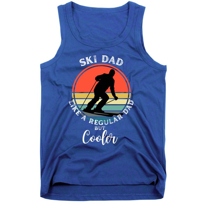 Ski Dad Like A Regular Dad But Cooler Funny Skiing Great Gift Tank Top