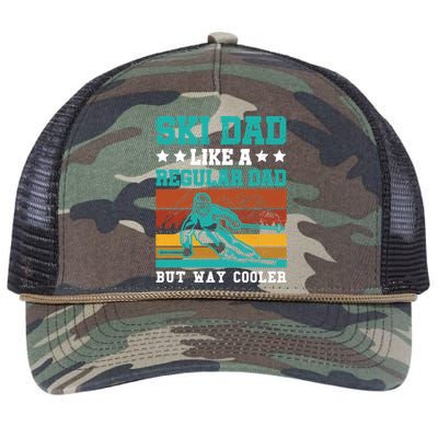 Ski Dad Like A Regular Dad But Way Cooler Skier Skiing Meaningful Gift Retro Rope Trucker Hat Cap