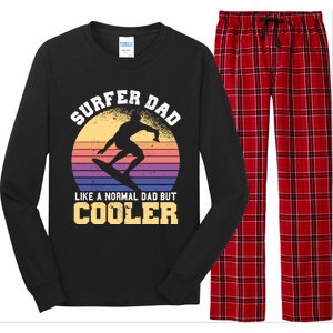 Surfing Dad Like A Normal Dad But Cooler Fathers Day Surfer Funny Gift Long Sleeve Pajama Set