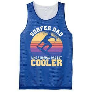 Surfing Dad Like A Normal Dad But Cooler Fathers Day Surfer Funny Gift Mesh Reversible Basketball Jersey Tank