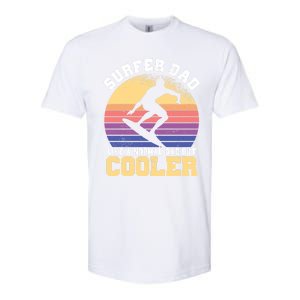 Surfing Dad Like A Normal Dad But Cooler Fathers Day Surfer Funny Gift Softstyle CVC T-Shirt