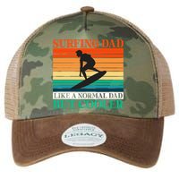 Surfing Dad Like A Normal Dad But Cooler Wake Surfer Father Gift Legacy Tie Dye Trucker Hat