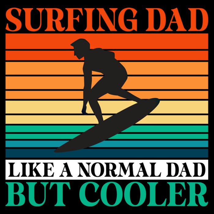 Surfing Dad Like A Normal Dad But Cooler Wake Surfer Father Gift Impact Tech Backpack
