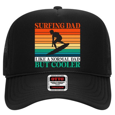 Surfing Dad Like A Normal Dad But Cooler Wake Surfer Father Gift Trucker Hat