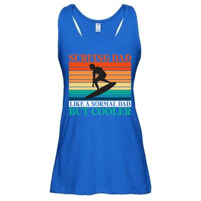 Surfing Dad Like A Normal Dad But Cooler Wake Surfer Father Gift Ladies Essential Flowy Tank
