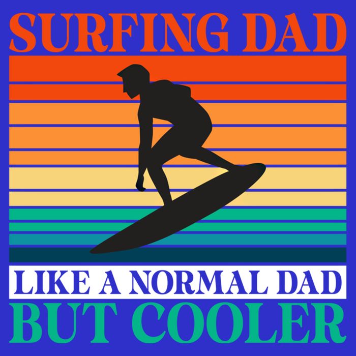 Surfing Dad Like A Normal Dad But Cooler Wake Surfer Father Gift 16 in Basic Backpack