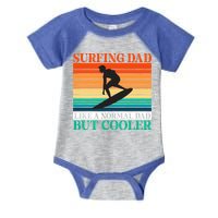 Surfing Dad Like A Normal Dad But Cooler Wake Surfer Father Gift Infant Baby Jersey Bodysuit
