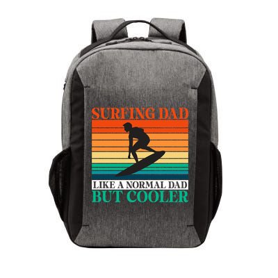 Surfing Dad Like A Normal Dad But Cooler Wake Surfer Father Gift Vector Backpack