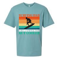 Surfing Dad Like A Normal Dad But Cooler Wake Surfer Father Gift Sueded Cloud Jersey T-Shirt