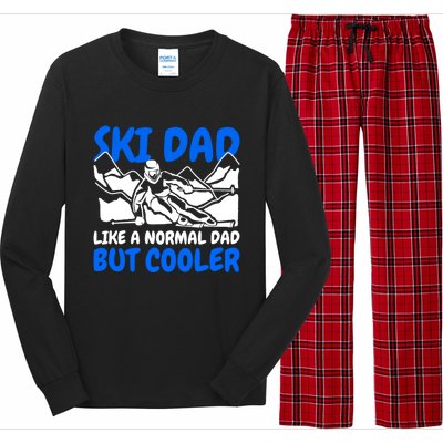 Ski Dad Like A Normal Dad But Cooler Cute Gift Long Sleeve Pajama Set