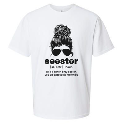 Seester Definition Like A Sister Only Cooler Sueded Cloud Jersey T-Shirt