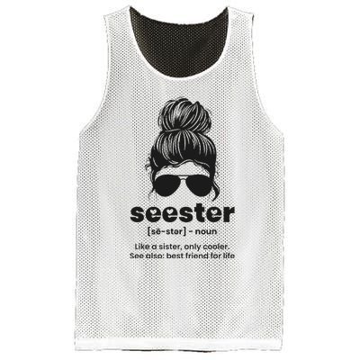 Seester Definition Like A Sister Only Cooler Mesh Reversible Basketball Jersey Tank