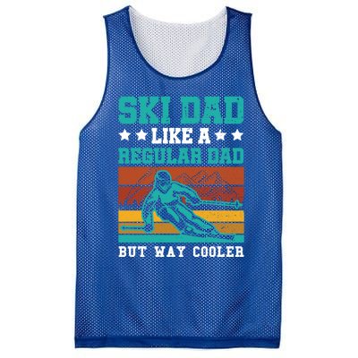 Ski Dad Like A Regular Dad But Way Cooler Skier Skiing Meaningful Gift Mesh Reversible Basketball Jersey Tank