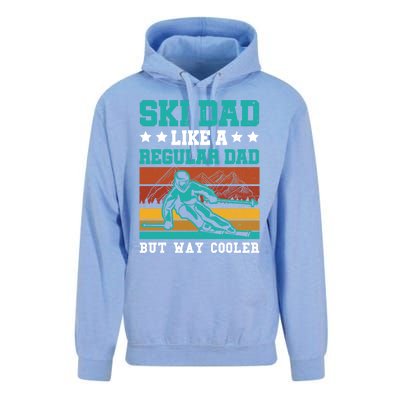 Ski Dad Like A Regular Dad But Way Cooler Skier Skiing Meaningful Gift Unisex Surf Hoodie