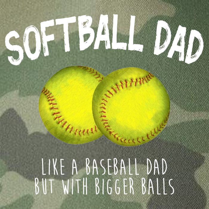 Softball Dad Like A Baseball Dad But With Bigger Balls Funny Legacy Tie Dye Trucker Hat
