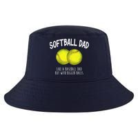 Softball Dad Like A Baseball Dad But With Bigger Balls Funny Cool Comfort Performance Bucket Hat
