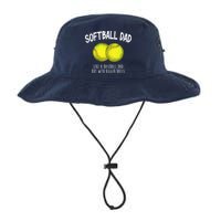 Softball Dad Like A Baseball Dad But With Bigger Balls Funny Bucket Hat